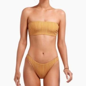 BNWT VITAMIN A MILA TOP YELLOW STRIPE SIZE XL
